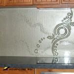 This artistic axis Geelong splashback designed to match a wedding ring