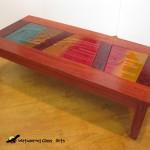 Multipanel and colour timber and glass table
