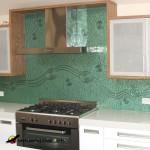 wathaurong Green kitchen splashback - running waterhole design