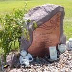 glass headstone plaques